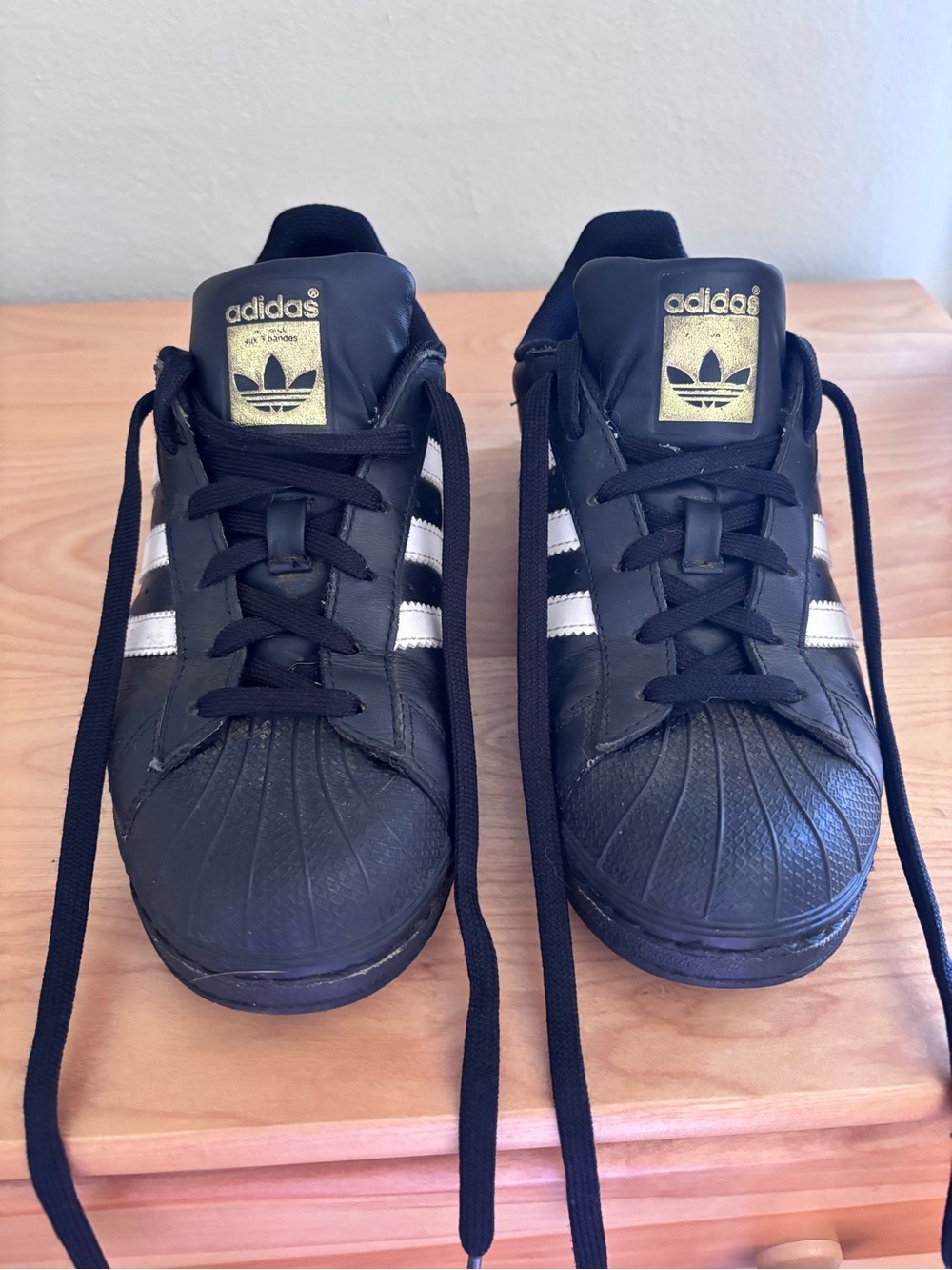 adidas Black Low-Top Athletic Sneakers with White Accents